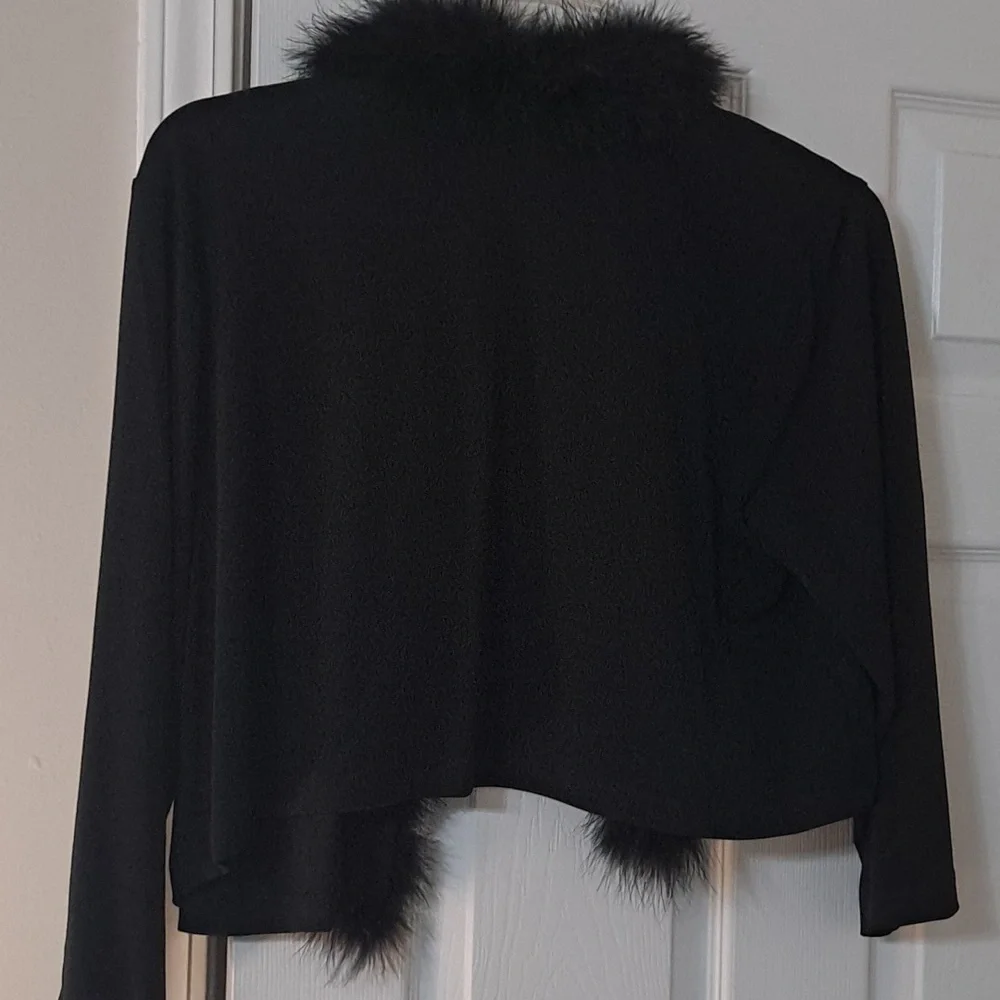 Long sleeve soft bolero jacket - Picture 3 of 4